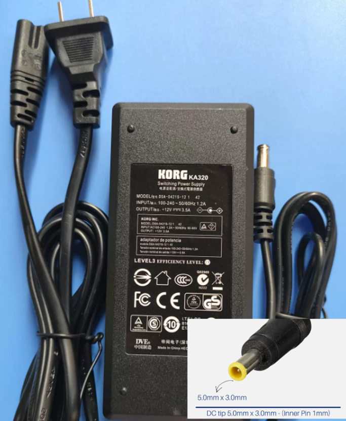 *Brand NEW*KORG KA320 DVE DSA-0421S-12 1 42 12V 3.5A Switching Power Supply for KORG PA50 SP250 LP350 Elec